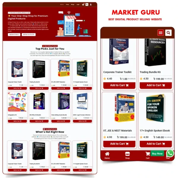 Premium Digital Product Platform